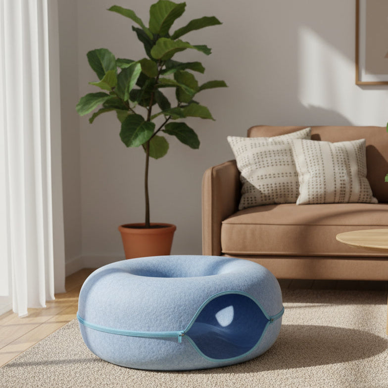 Felt Tunnel Cat Beds