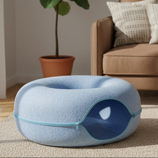Felt Tunnel Cat Beds