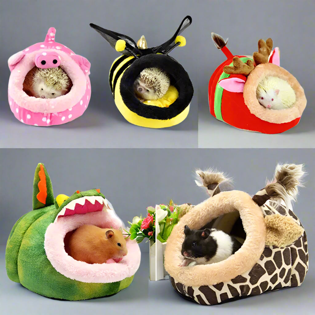 Hamster House Guinea Pig Accessories Rodent/Guinea Pig/Rat/Hedgehog Hamster Cotton House Small Animal Nest Winter Warm