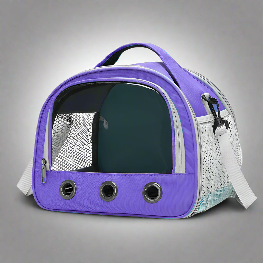 Foldable Cat Dog Bird Rabbit Carrier Bag with Thick Cotton Cushion Pet Aviation Backpack Anti-Suffocation Portable Travel Bag