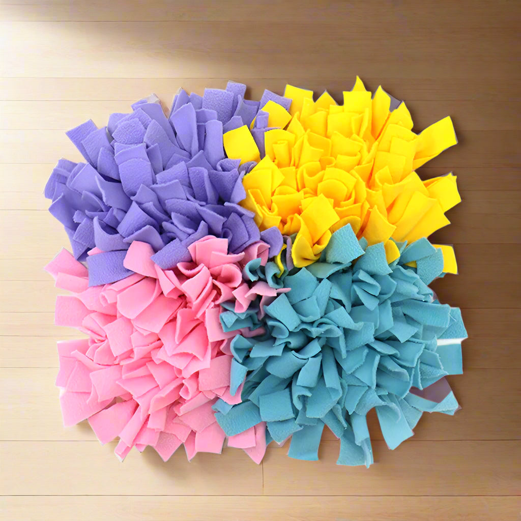 Furryforest Washable Snuffle Smelling Mats for Pet Dogs Anti-Slip Nose Training Blanket Sniffing Pads Dog Puzzle Toys