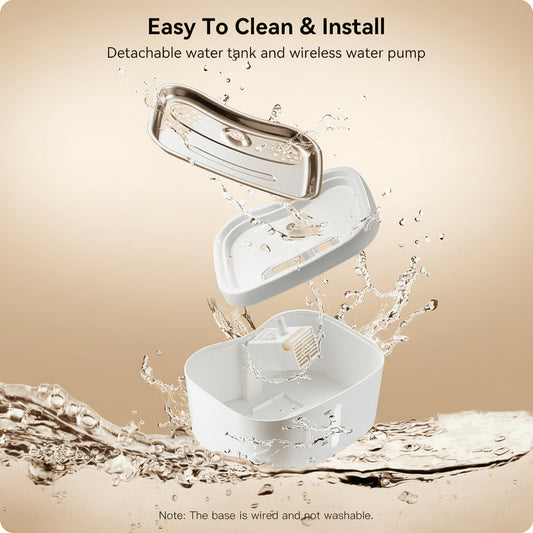 HEYBO Pet Water Fountain Water Dispenser with Smart Pump