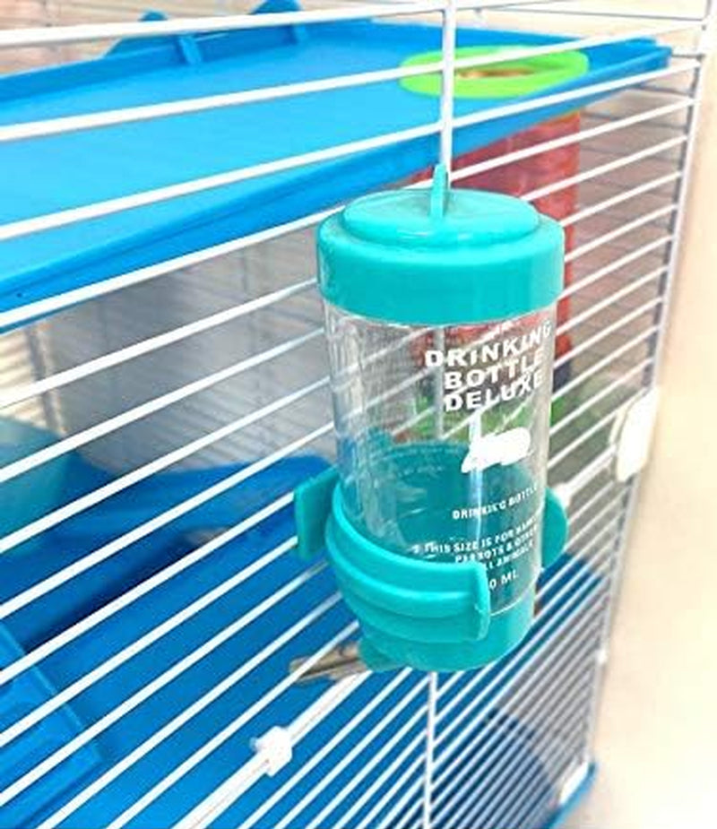 Large Multi Level Twin Tower Expansible and Customizable Habitat Hamster Rodent Gerbils Mouse Mice Small Animal Home Cage with Crossing Tube with Full Set of Accessories