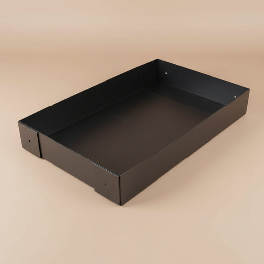 Corrugated Plastic Cage Liner Base for Guinea Pig C&C Cage - for Use with 13.8" Grids ONLY! NOT Measured by Feet- Used with Grid Cages for Guinea Pigs, Hedgehogs, and Rabbits (2X3, Black)