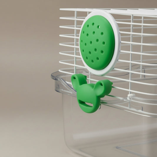 Acrylic Clear Expandable and Customizable 3-Solid Floor Levels Habitat Hamster Rodent Gerbil Mouse Mice Cage Clear Transparent