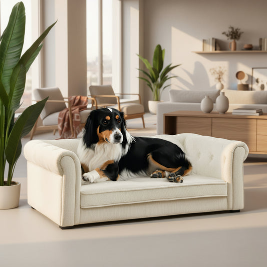 Elegant Rectangular Pet Bed for Medium and Large Dogs