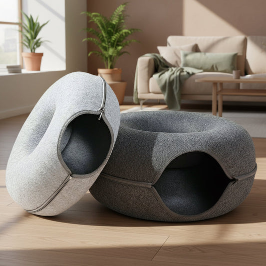 Felt Tunnel Cat Beds