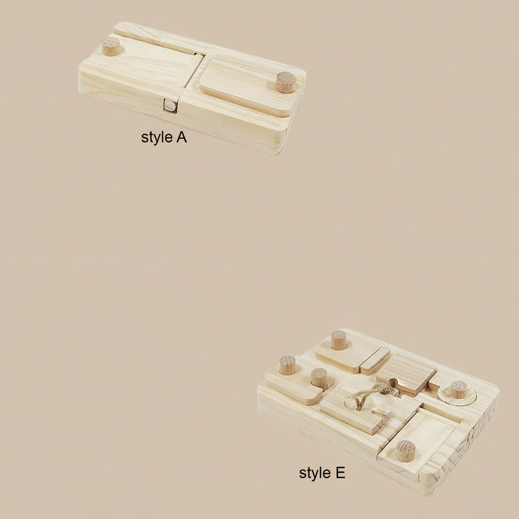 Wooden Enrichment Foraging Toy Chew Toys Feeding Toys for Rat Bunny Hamster