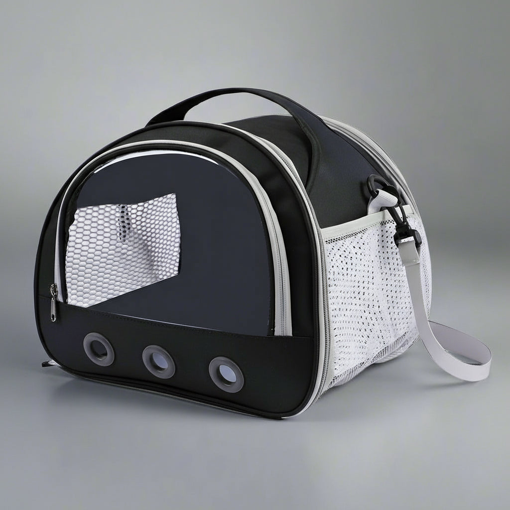 Foldable Cat Dog Bird Rabbit Carrier Bag with Thick Cotton Cushion Pet Aviation Anti-Suffocation Portable Travel Bag