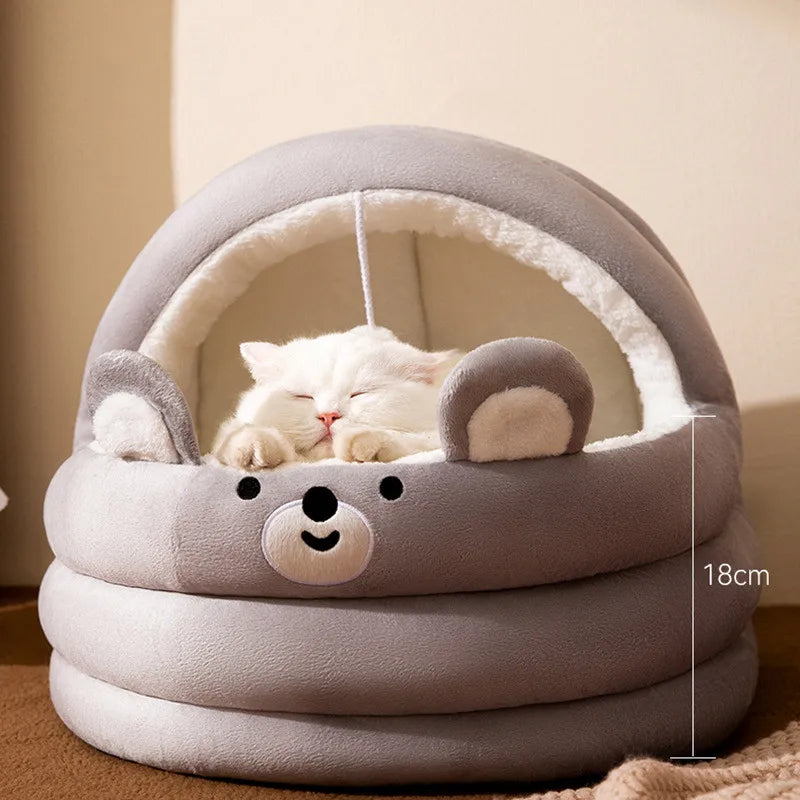 Semi-Closed Cat Beds