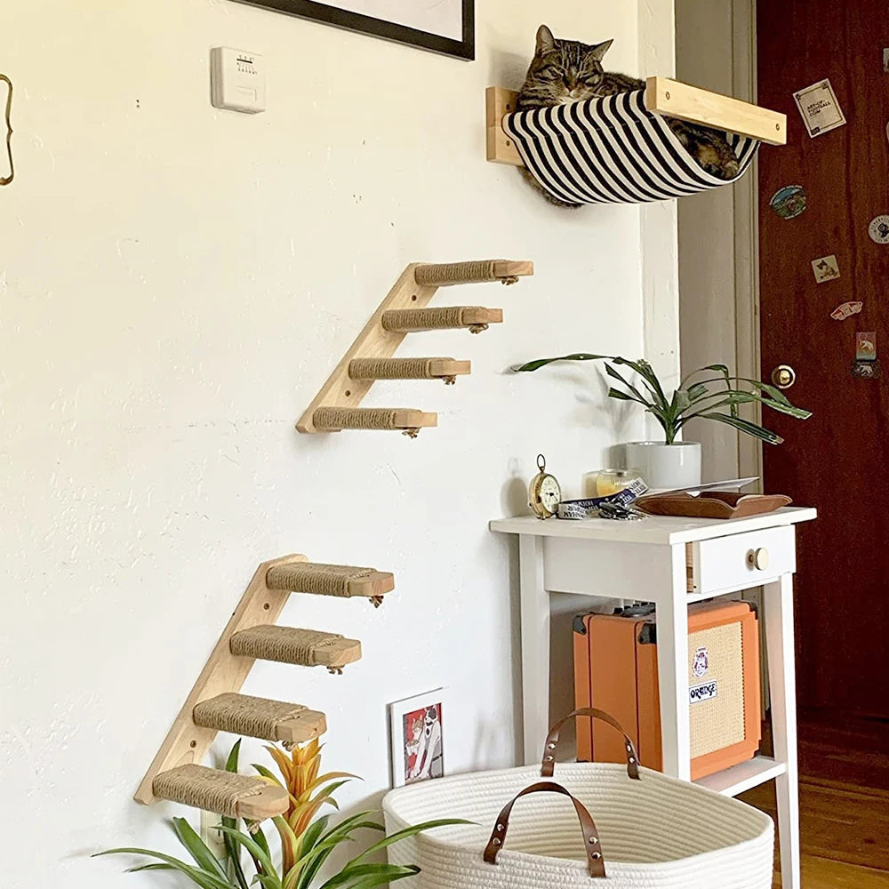 DIY Wall Mounted Cat Tree Pieces