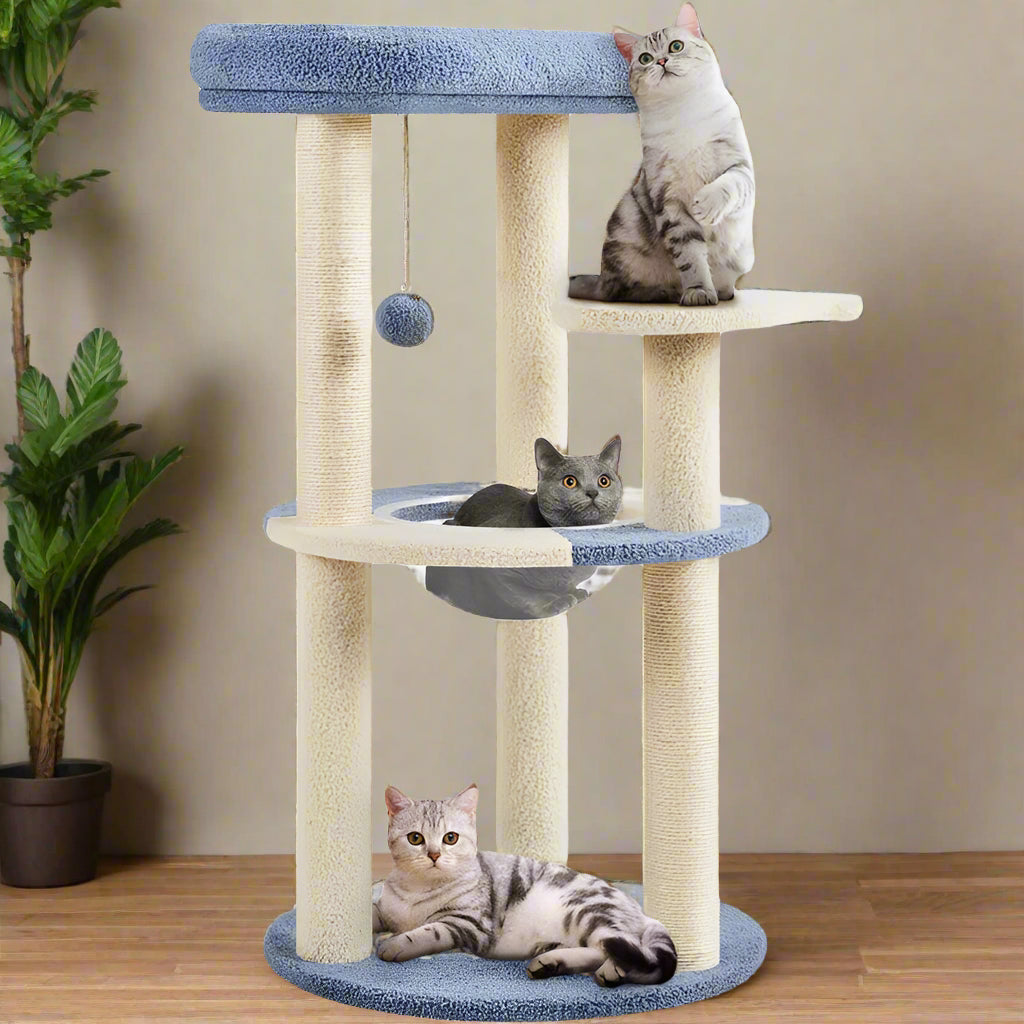 Gillispie Cat Tree with Clear Bowl
