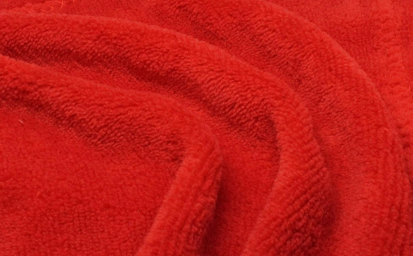 Fleece Blanket Red Small Plush Throw Blankets for Couch Flannel Soft Lightweight Microfiber Travel 50" X 60" (Red)