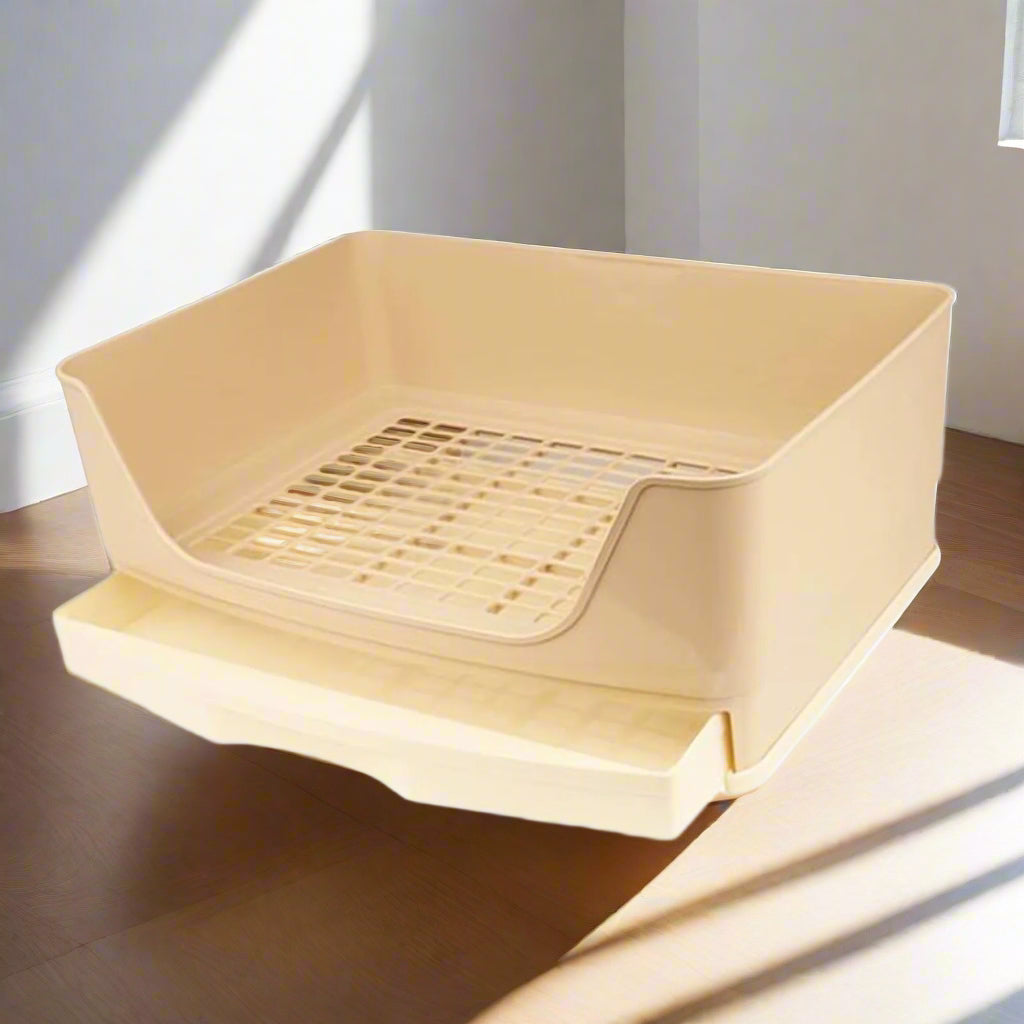 Rabbit Litter Box Portable Non Slip Bottom Pan Bunny Potty Trainer Corner for Chinchillas Ferrets Small Animals Pet Accessories