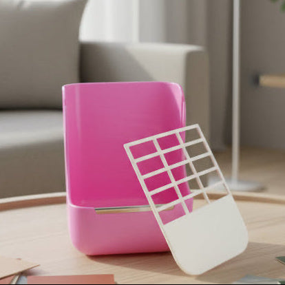 Rabbit Food Feeder Small Animal Supplies Rabbit Chinchillas Guinea Pig 2 in 1 Feeding Bowls Double Use for Grass and Food