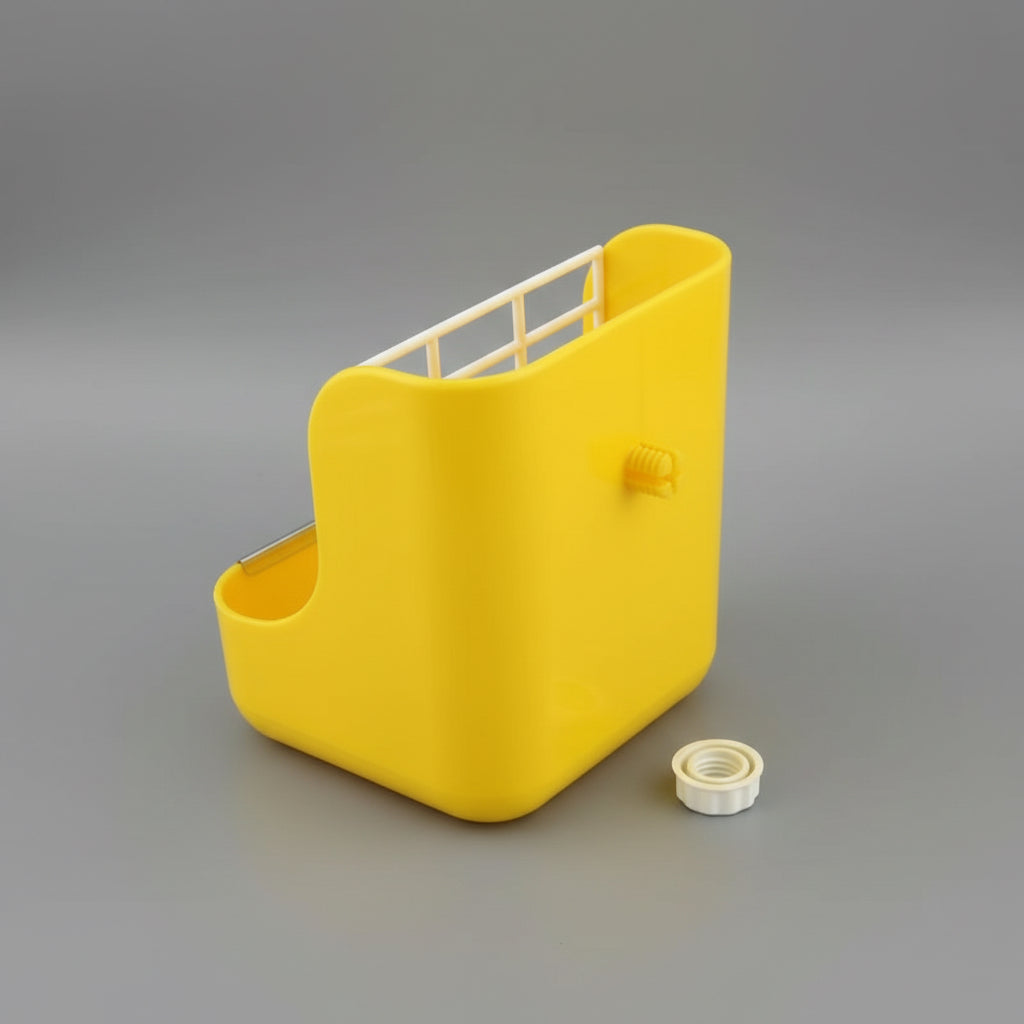 Food Feeder Small Animal Supplies Rabbit Chinchillas Guinea Pig 2 in 1 Feeding Bowls Double Use for Grass and Food