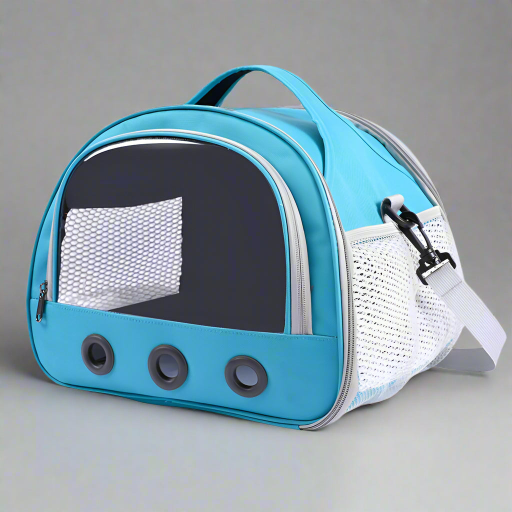 Foldable Cat Dog Bird Rabbit Carrier Bag with Thick Cotton Cushion Pet Aviation Anti-Suffocation Portable Travel Bag