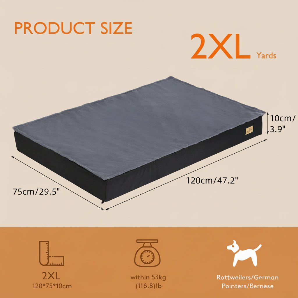 Washable Dog Beds for Large Dogs Comfortable Orthopedic Dog Bed Sponge Foam Pet Bedding Dog Crate Bed