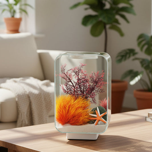 Desktop Smart Betta Fish Tank Mini Acrylic Betta Fish Tank Small Ecological Gold Fish Tank Super White Small Fish Tank Aquariums