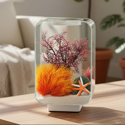 Desktop Smart Betta Fish Tank Mini Acrylic Betta Fish Tank Small Ecological Gold Fish Tank Super White Small Fish Tank Aquariums