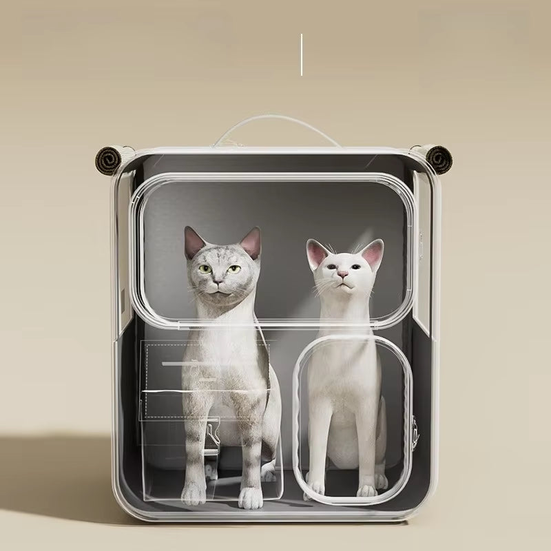 Cat Bag Going Out Portable Cat Backpack Pet Trolley Bag Backpack Multi-Cat Jewelry Dog Large Capacity Suitcase
