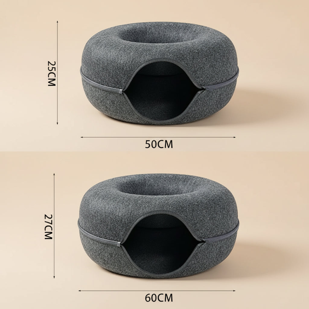 Felt Tunnel Cat Beds