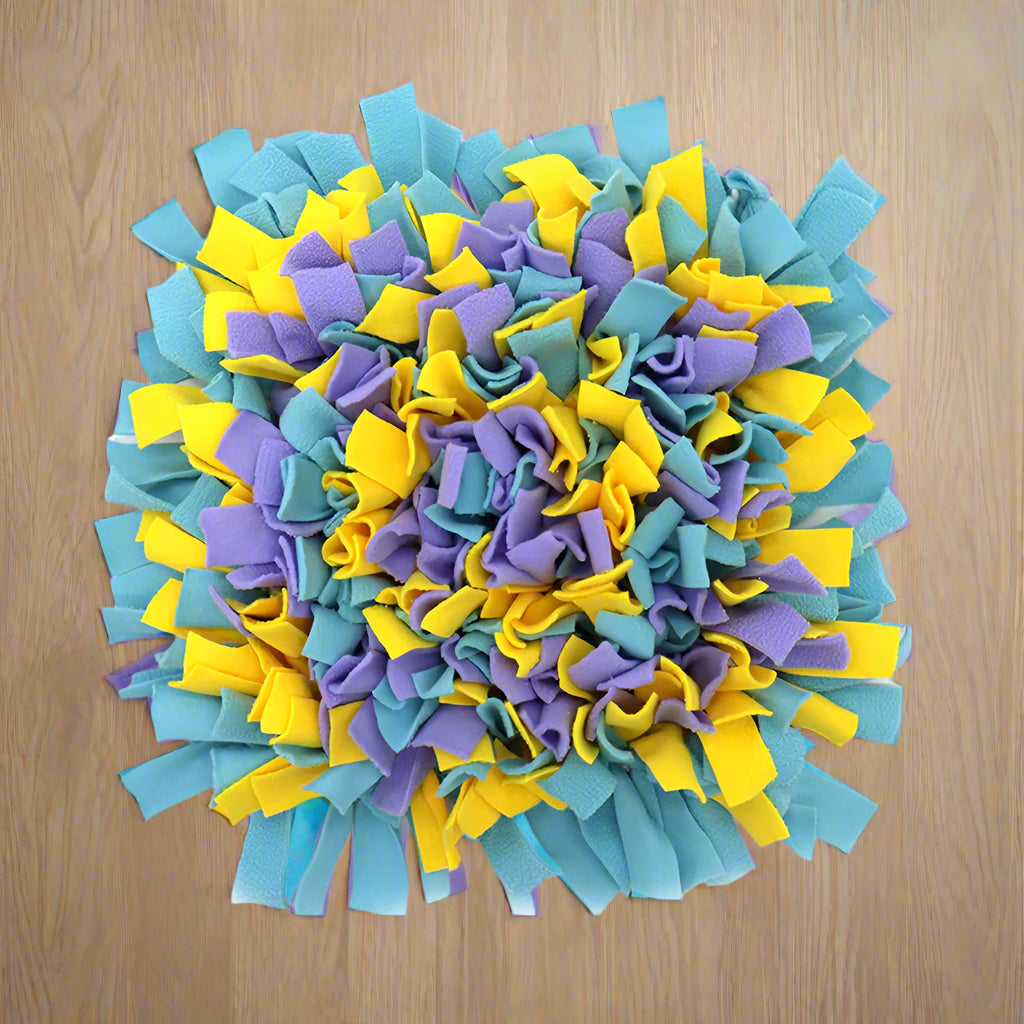 Furryforest Washable Snuffle Smelling Mats for Pet Dogs Anti-Slip Nose Training Blanket Sniffing Pads Dog Puzzle Toys