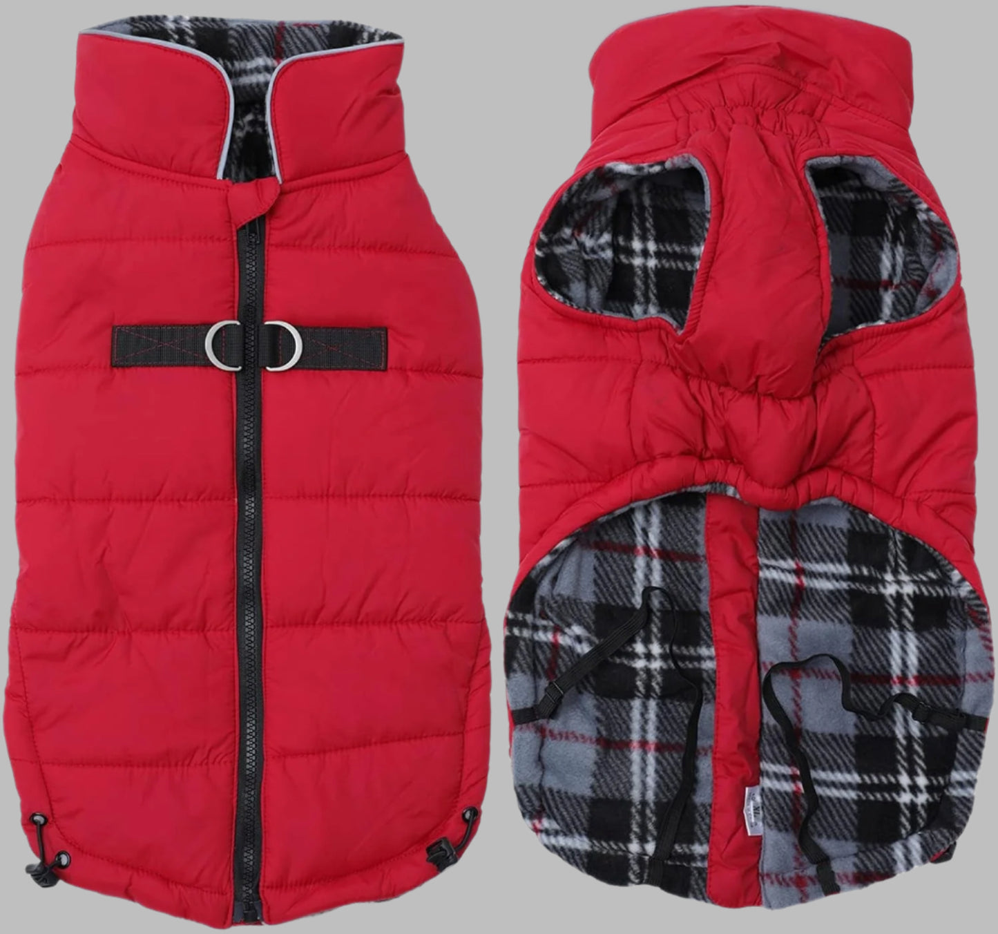 Dog Winter Warm Coat Dog Winter Jacket Windproof Snowproof,Pet Outdoor Jacket Dog Jacket for Small Medium Large Dogs-Red-Xxl