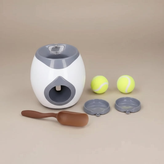 Automatic Ball Launcher for Dog Toy, Interactive Tennis Ball Launcher Machine for Medium Dogs, Interactive Training Smart Feeder