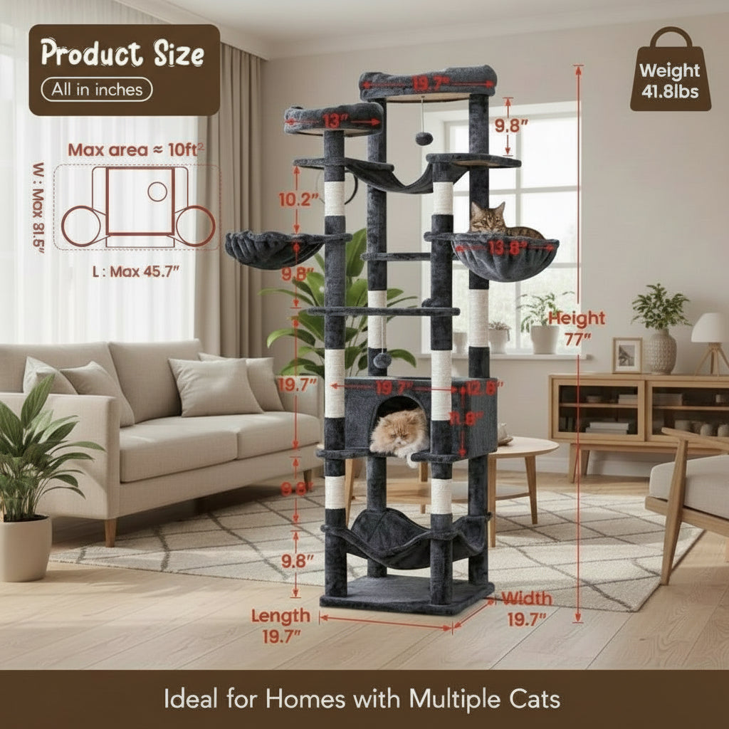 77" Derrike Cat Tree
