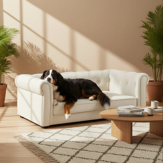 Elegant Rectangular Pet Bed for Medium and Large Dogs
