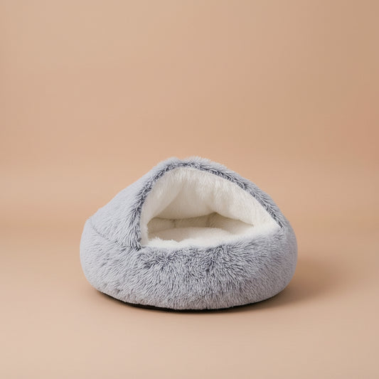 Plush Pet Cat Bed round Cat Cushion Cat House 2 in 1 Warm Cat Basket Pet Sleep Bag Cat Nest Kennel for Small Dog Cat Dog Bed