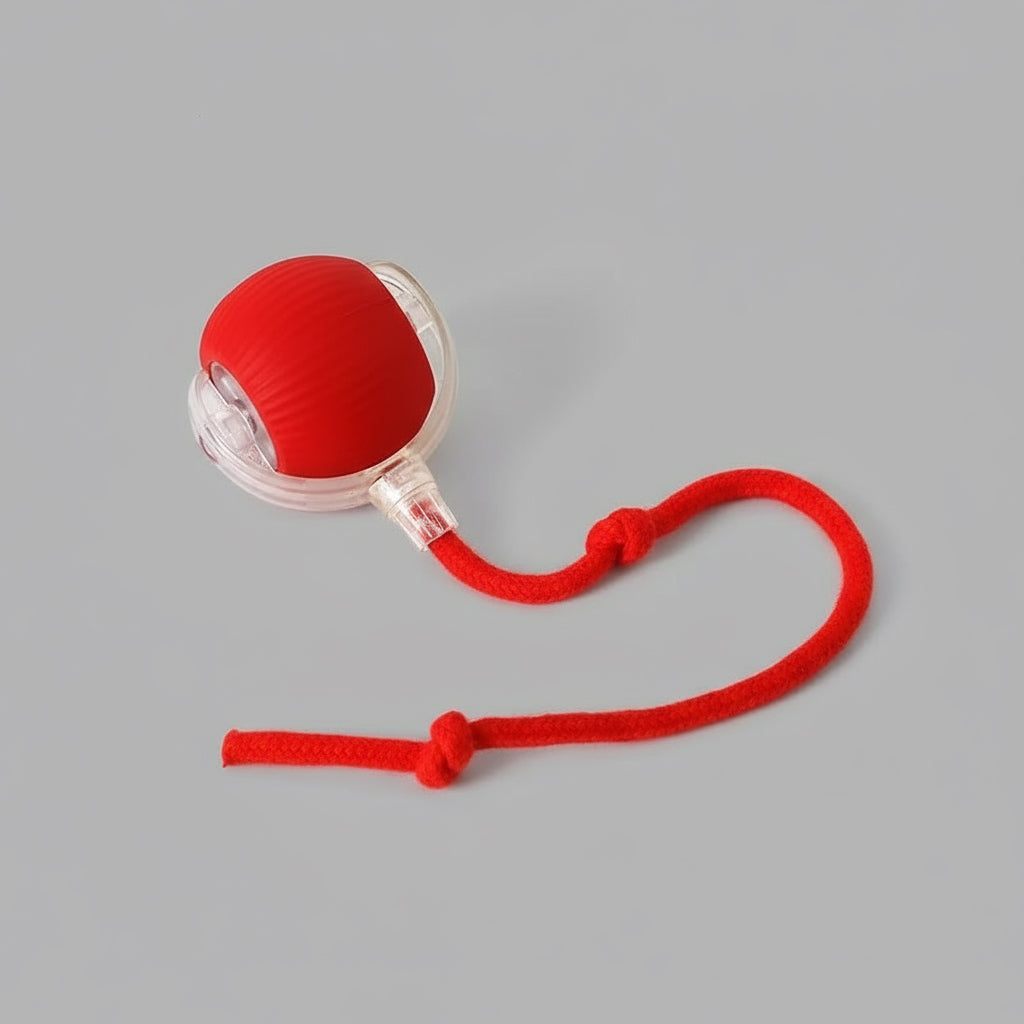 Rechargeable Smart Pet Interactive Automatic Rolling Ball Toy Cats Pet Products New Electric Dog Ball Toy Simulated Tail for Cat