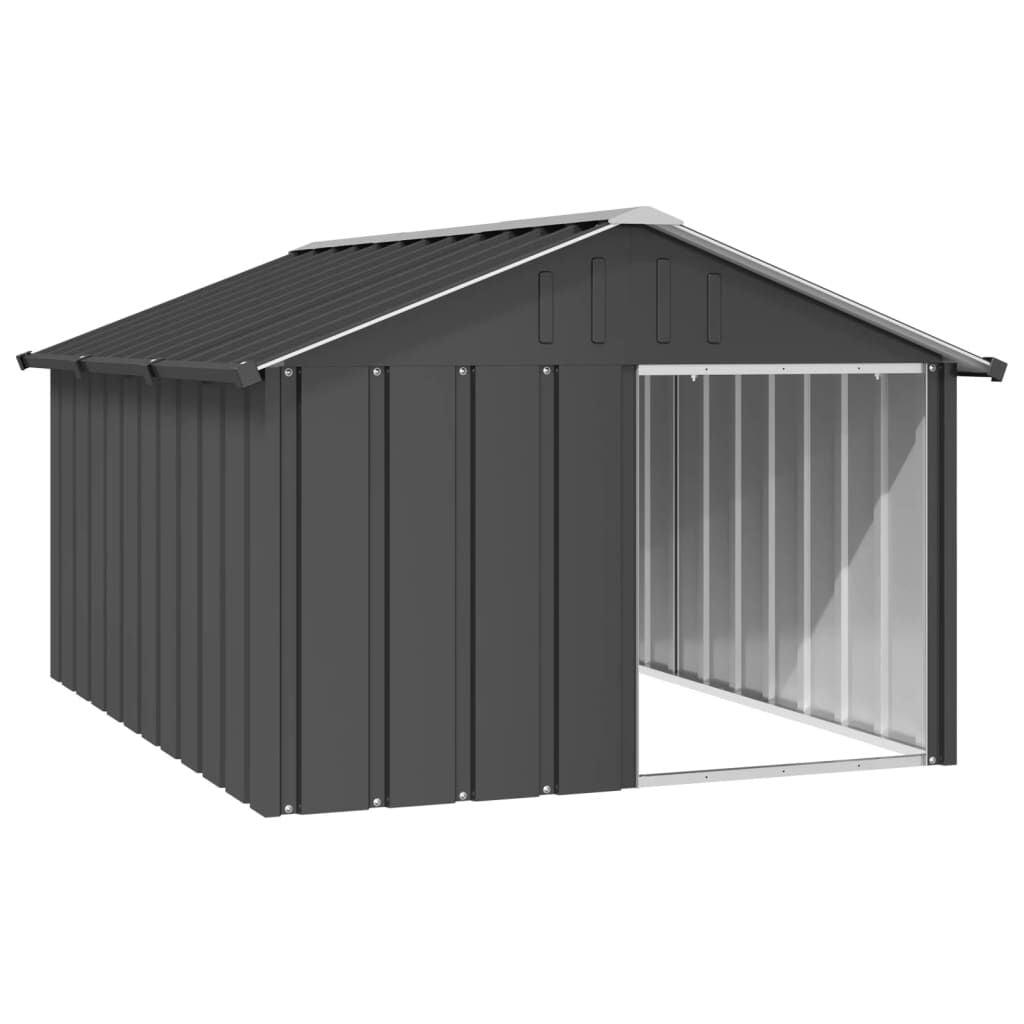 Dog House Gray 45.9"X60.2"X32.1" Galvanized Steel