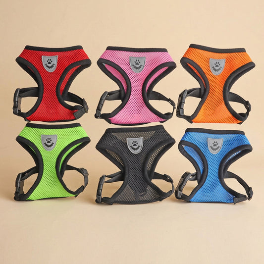 Cat Dog Pet Harness Adjustable Control Vest Dogs Reflective S M L XL Leash