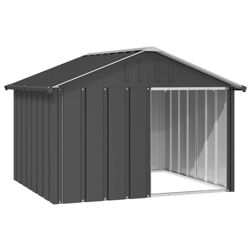 Dog House Gray 45.9"X60.2"X32.1" Galvanized Steel