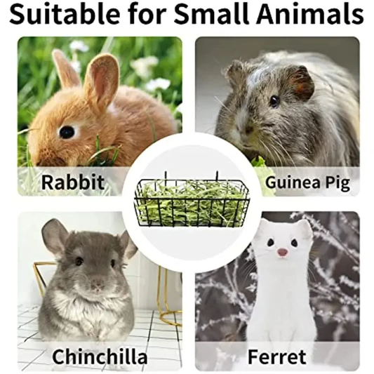 Metal Rabbit Hay Feeder Rack MustLovePets