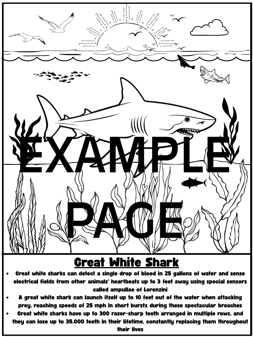 Amazing Animals Coloring Book: 50+ Fascinating Creatures with Fun Educational Facts (PDF)