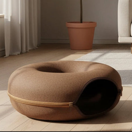 Felt Tunnel Cat Beds