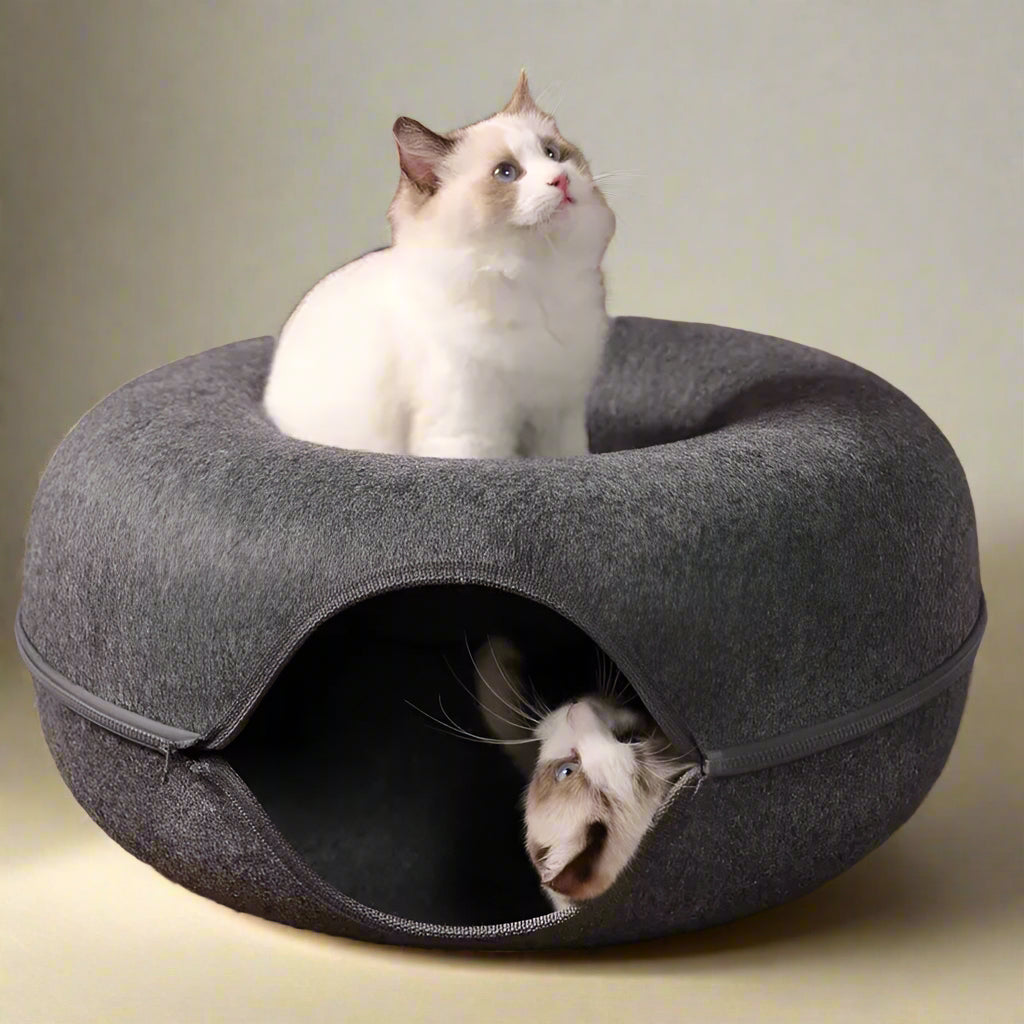 Felt Tunnel Cat Beds