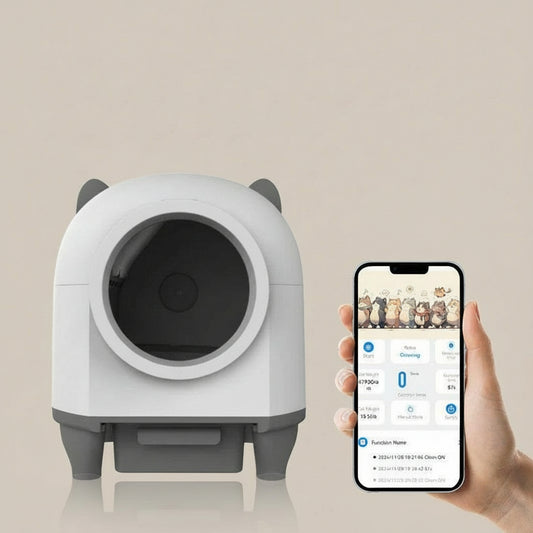 HEYBO Self Cleaning Cat Litter Box 80L Automatic Cat Litter Box with Large Capacity