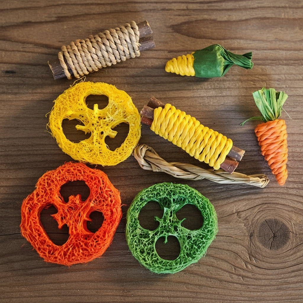 Rabbit Guinea Pig Dragon Cat Chew Toys Tooth Cleaning Toy for Bunny Hamster Tooth Grinding Set Pet Tooth Grinding Snacks