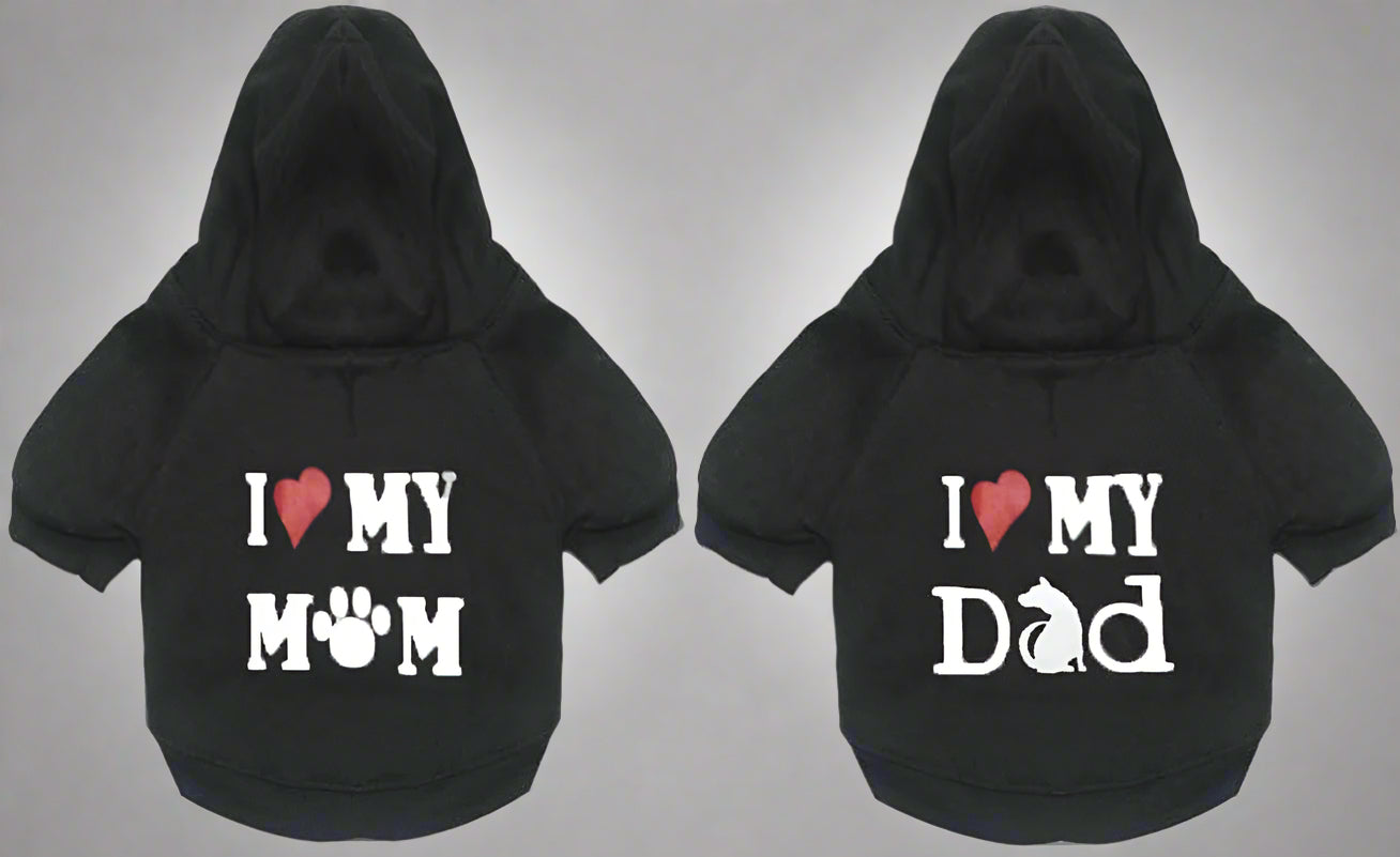 Small Dog Clothes Dog Hoodies Winter Dog Sweater Soft Thickening Black Puppy Sweater for Small Medium Dogs Boy 2Pack