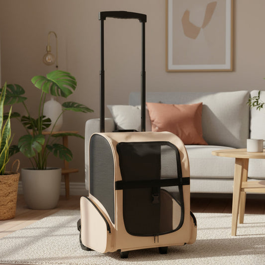 Foldable Multipurpose Pet Trolley Blue