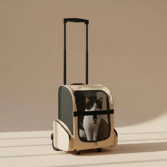 Foldable Multipurpose Pet Trolley Blue