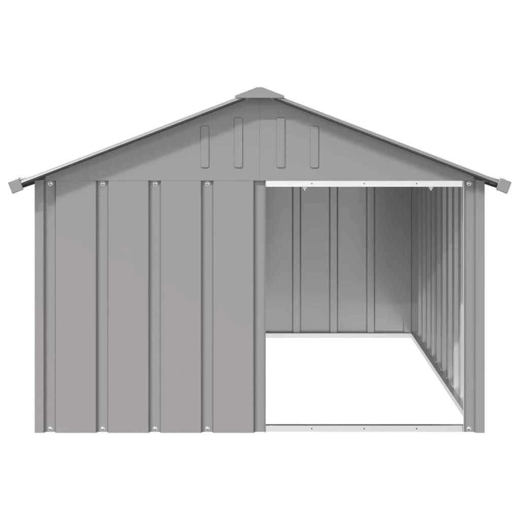 Dog House Gray 45.9"X60.2"X32.1" Galvanized Steel