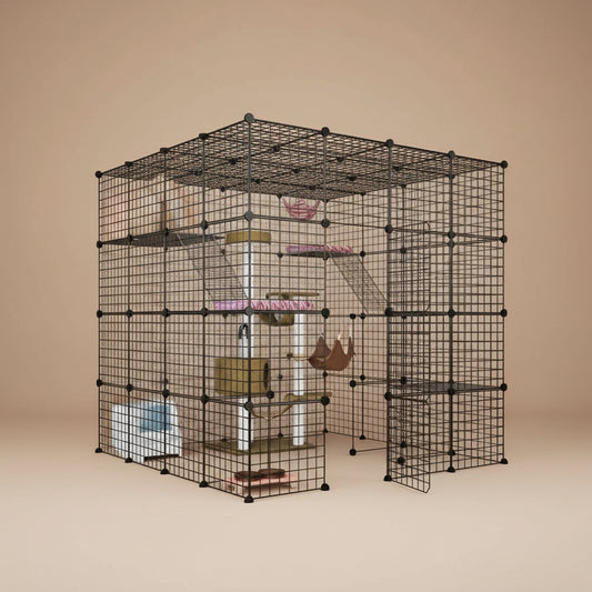 Pet Fence DIY Iron Mesh Can Be Freely Combined Cat Cage Dog Cage Hamster Cage Rabbit Cage
