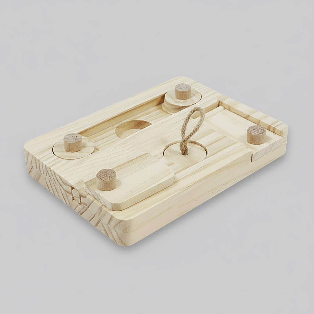 Wooden Enrichment Foraging Toy Chew Toys Feeding Toys for Rat Bunny Hamster
