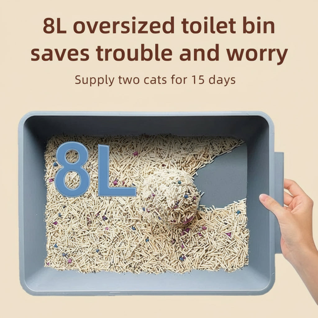 HEYBO Self Cleaning Cat Litter Box 80L Automatic Cat Litter Box with Large Capacity