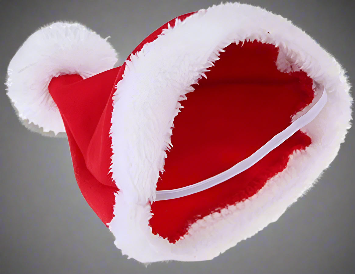 Dog Cat Christmas Santa Claus Costume, Funny Pet Cosplay Outfits with a Cap, Puppy Fleece Warm Apparel Clothes for Xmas (XL Size)